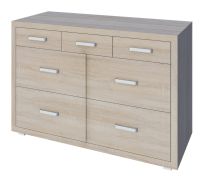 Kerowagi 15 Chest of Drawers | Sonoma Oak Finish | 7 Drawers | 77 x 115 x 41 cm | Modern Storage