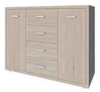 Kerowagi 12 Chest of Drawers | Sonoma Oak Finish | 105 x 140 x 41 cm | Modern Storage Solution