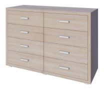 Kerowagi 13 Chest of Drawers | Sonoma Oak Finish | 90 x 135 x 41 cm | 8 Drawers