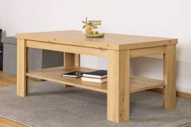 Vanimo 12 Coffee Table | Oak Finish | 115 x 60 x 48 cm | Modern Living Room Centerpiece