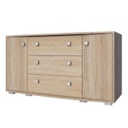 Chest of Drawers Rabaul 09 | Sonoma Oak Finish | 80 x 160 x 43 cm | Modern Storage
