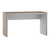 Desk Cianjur 01 | Oak / White | 77 x 135 x 60 cm | Modern Space-Saving Office Desk