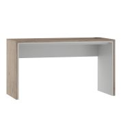 Desk Cianjur 02 | Oak / White | 77 x 150 x 60 cm | Modern Design | Laminated Fiberboard