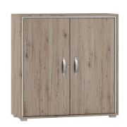 Chest of Drawers Cianjur 07 | Oak / White | 108 x 105 x 40 cm | Modern Storage Cabinet