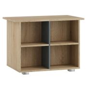 Coffee Table Ciomas 01 | Sonoma Oak / Grey | 78 x 78 x 47 cm | Modern Design | Storage Shelves