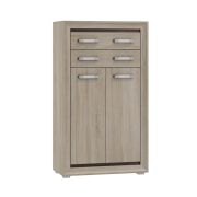Chest of Drawers Kundiawa 07 | Sonoma Oak Light/Dark | 140 x 80 x 40 cm | Modern Storage
