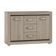 Chest of Drawers Kundiawa 04 | Sonoma Oak Light & Dark | 86 x 120 x 40 cm | Modern Storage Solution