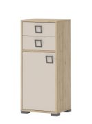 Chest of drawers 22, color: beech / cream - 102 x 44 x 37 cm (H x W x D)