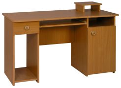 Banjaran 03 Desk | Alder Finish | 76 x 124 x 60 cm | Space-Saving Home Office Solution