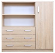 Chest of Drawers Kebumen 15 | Sonoma Oak | 108 x 110 x 40 cm | Modern Storage Solution