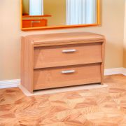 Bench with Storage and Shoe Cabinet Pamanukan 19 | Alder Finish | 48 x 70 x 36 cm | Modern Design