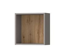 Wall Shelf Maräne 07 | Hanging Shelf | Oak Artisan / Anthracite | 37 x 37 x 21 cm
