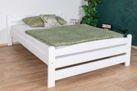 Modern single bed, simple guest bed beech solid wood 118, incl. slatted frame, lying surface 140 x 200 cm, high wood quality, durable and robust