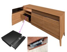 Drawer safe for chests of drawers, drawer safe
