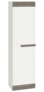 Knoxville 19 Cupboard | Pine White & Grey | 202 x 54 x 40 cm | 1 Door, 4 Compartments