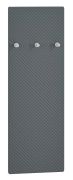 Wardrobe Fjends 07 | Anthracite | 102 x 34 x 3 cm | Upholstered Chipboard | 3 Hooks