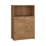Tapachula 10 Chest of Drawers | Nut Colours | 2 Doors, 3 Compartments | 123 x 79 x 40 cm