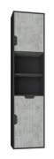 Children's Wardrobe Sprimont 05 | Dark Grey/Grey | 195 x 45 x 40 cm | Modern & Functional Storage