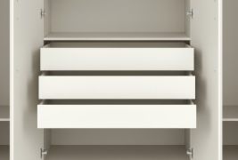 Drawers for closet Edegem 01 | 3 pieces | color: cashmere