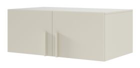 Top unit for closet Edegem 03 | ABS edges | color: cashmere | 100 x 61 x 40 cm | 2 doors | 1 large compartment