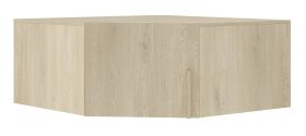 Wardrobe extension for corner closet Edegem 04 | color: oak Cremona | 1 door | 1 compartment | ABS edges | 95 x 95 x 40 cm