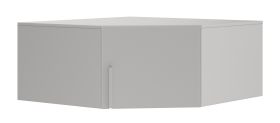 Wardrobe extension for corner closet Edegem 04 | color: platinum grey | 1 door | 1 compartment | ABS edges | 95 x 95 x 40 cm