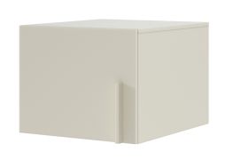 Top unit for one-door wardrobe Edegem 05 | 50 x 61 x 40 cm | color: cashmere | ABS edges | 1 door | 1 compartment