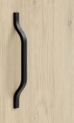 Metal handle for wardrobe extension for corner closet Edegem 04 | Color: Black