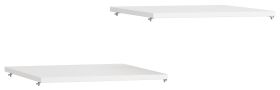 Shelf Set for Single-Door Wardrobe | Set of 2 | White | 42 x 45 cm | Extra Storage | Fits SG-VO-AR-16