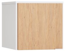 Wardrobe Top Attachment for Arbolita 38 | White/Oak Finish | 45 x 47 x 57 cm | Soft Close | Modern Design