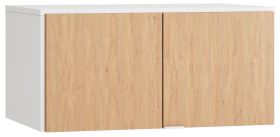 Wardrobe Top Attachment for 2-Door Arbolita 39 | White/Oak | 45 x 93 x 57 cm | Soft Close