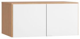 Wardrobe Top Attachment for 2 Doors | Arbolita 17 | Oak / White | 45 x 93 x 57 cm | Soft Touch Fronts