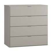 Bentos 07 Chest of Drawers | Grey | 92 x 90 x 47 cm | LED Lighting | 4 Drawers | Soft Close