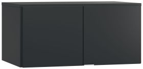 Wardrobe Top Attachment for Two Doors | Chiflero Series | Black | 45 x 93 x 57 cm | Soft Touch Finish