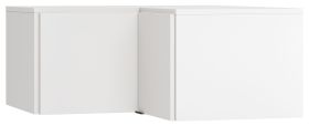 Corner Wardrobe Top Attachment for Chiflero | White | 45 x 102 x 104 cm | Soft Touch Finish | Space-Saving Storage