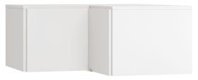 Wardrobe Top Attachment for Invernada Corner Wardrobe | White | 45 x 102 x 104 cm | Soft Touch Finish