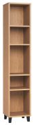 Leoncho 23 Shelf | Oak Finish | 195 x 39 x 38 cm | Modern Standing Bookcase