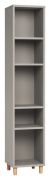 Grey Shelf Nanez 45 | Minimalist Scandinavian Style | 195 x 39 x 38 cm | Flexible Storage