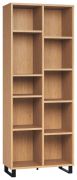 Oak Standing Shelf Patitas 23 | 195 x 76 x 38 cm | 8 Adjustable Shelves | Modern Industrial Look