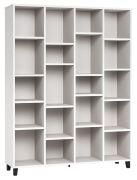 Vacas 26 Shelf | White | 195 x 149 x 38 cm | 20 Compartments | Adjustable Shelves