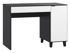 Vacas 27 Desk | Black/White | 78 x 110 x 57 cm | Modern Soft Touch Finish | Adjustable Storage