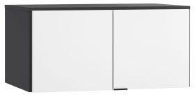 Wardrobe Top Attachment for Two-Door Vacas 39 | Black/White | 45 x 93 x 57 cm | Soft Touch Finish