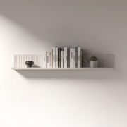 Modern Wall Shelf / Hanging Shelf Humboldt 10 | Dimensions: 120 x 20 x 18 cm | Color: Cremona Oak / Cashmere | ABS edge protection | 1 shelf | for the living room