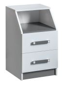 Children's Chest of Drawers Frank 15 | White / Grey | Modern Design | 67 x 40 x 40 cm