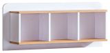 Children's room - Suspended rack Dennis 09, Colour: Ash / White - Measurements: 40 x 96 x 22 cm (h x w x d)