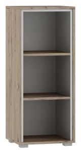 Shelf Cianjur 10, Colour: Oak / White - Measurements: 108 x 45 x 40 cm (H x W x D)