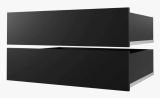 Drawers for closet, set of 2, Colour: black - for closets with the width of 100 cm.