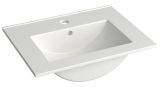 Bathroom - Washbasin Bokaro 06, Colour: White - 13 x 51 x 39 cm (H x W x D)