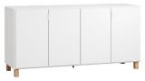Chest of drawers Invernada 04, Colour: White - Measurements: 78 x 160 x 47 cm (H x W x D)