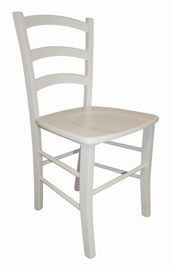 Maridi 121 White Armchair | Solid Beech Wood | 86 x 43 x 43 cm | Sturdy ...